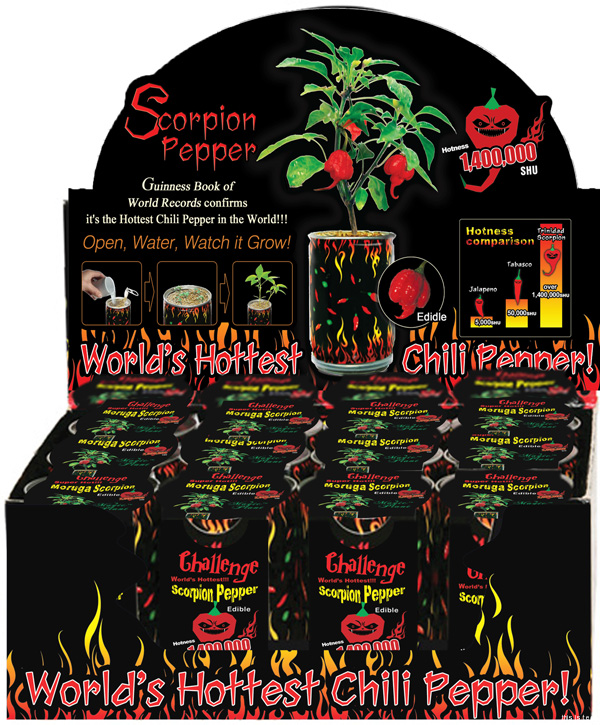 MORUGA Scorpion Pepper Growing KIT CAN Hottest Pepper 2.0 ION SHU HATCHMATIC Germination Seeds 