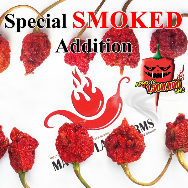 Carolina Reaper Pepper SMOKED Dried Whole Pods 1KG (2.2lb)