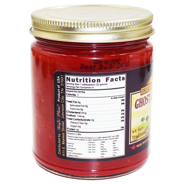 Ghost Pepper Mash / Puree 9oz Jar Ghost Pepper Paste